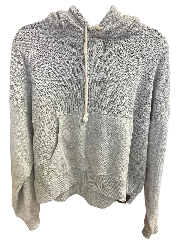 Sweatshirt Hoodie By Aerie In Grey, Size: S