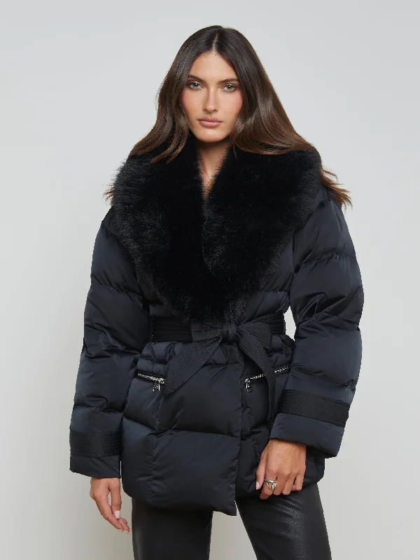 Vail Faux Fur Down Coat