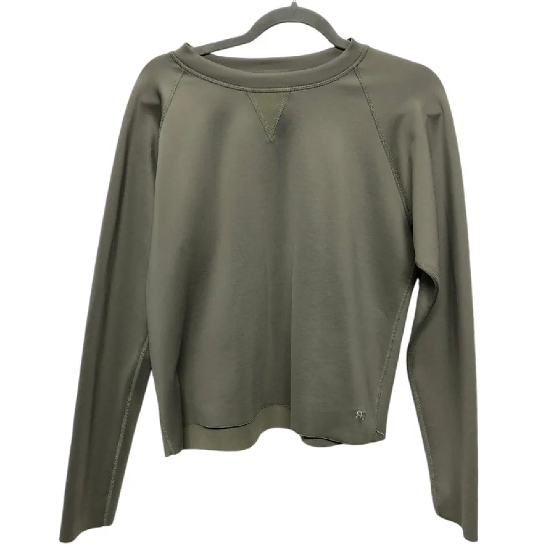 Athletic Sweatshirt Crewneck By Cmc In Green, Size: M