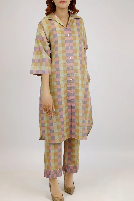 Printed Khaddar Stitched 2 Piece (Shirt/Trouser)