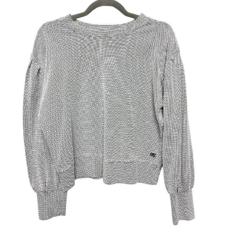 Sweatshirt Crewneck By Cmc In Black & White, Size: L