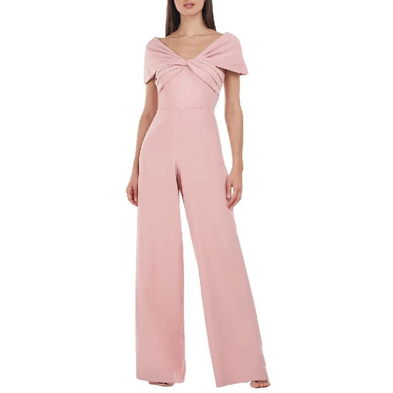 Womens Off-The-Shoulder Wide Leg Jumpsuit