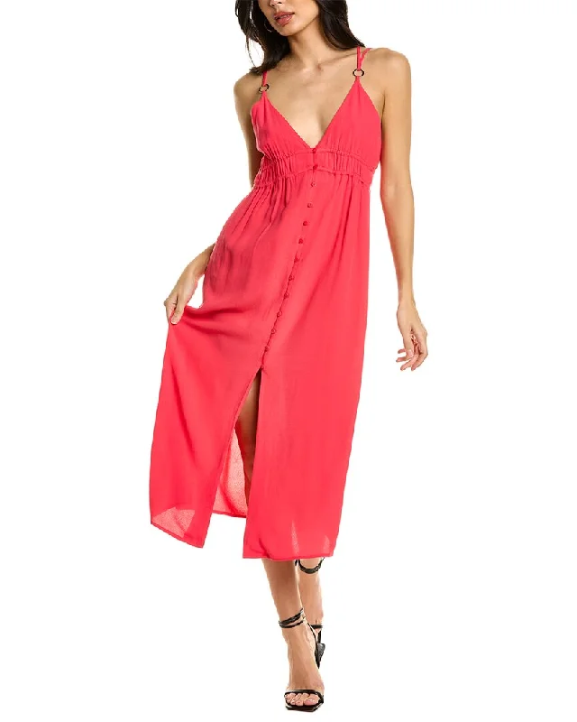 ba&sh Empire Waist Midi Dress