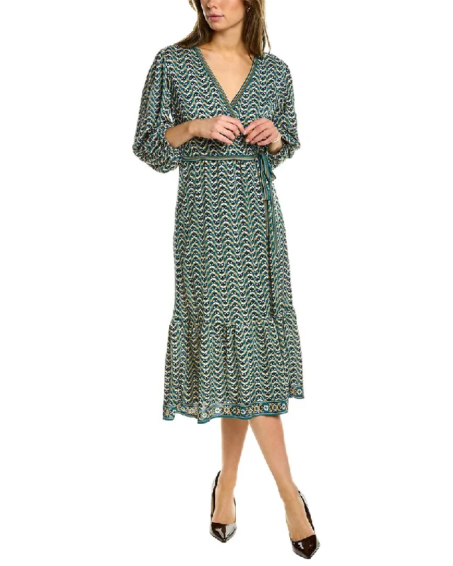 Max Studio Wrap Midi Dress