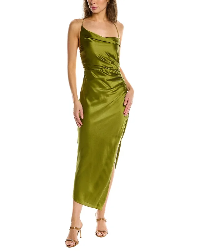 The Sei Silk Midi Dress