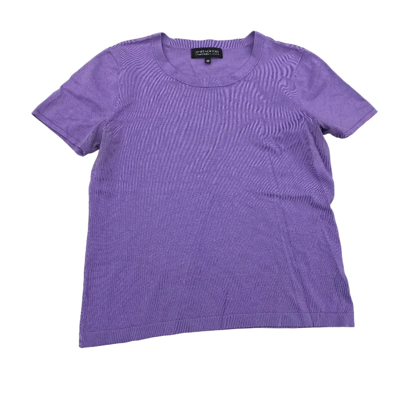 PURPLE JONES NEW YORK TOP SS, Size L