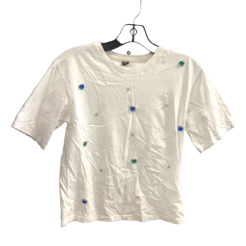 White Top Short Sleeve Cmc, Size S