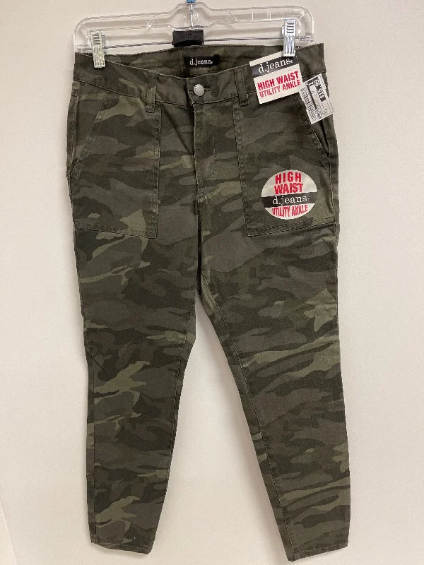 Jeans Skinny By D Jeans In Camouflage Print, Size: 8