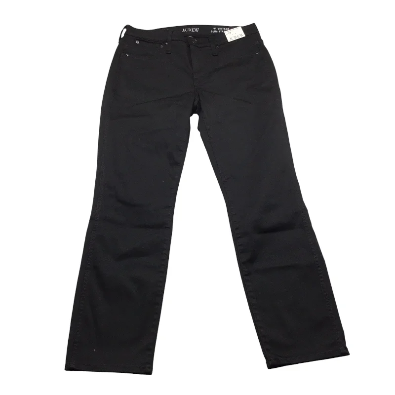 Jeans Straight By J. Crew In Black, Size: 6