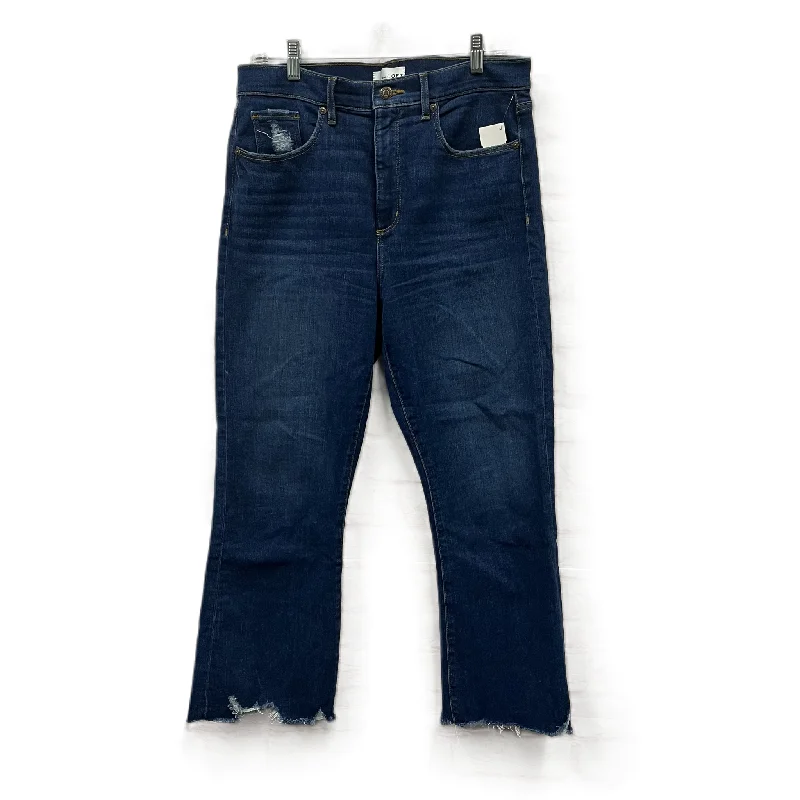 Jeans Straight By Loft In Blue Denim, Size: 12