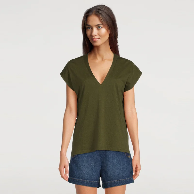 Le Mid Rise V-Neck (Fatigue)