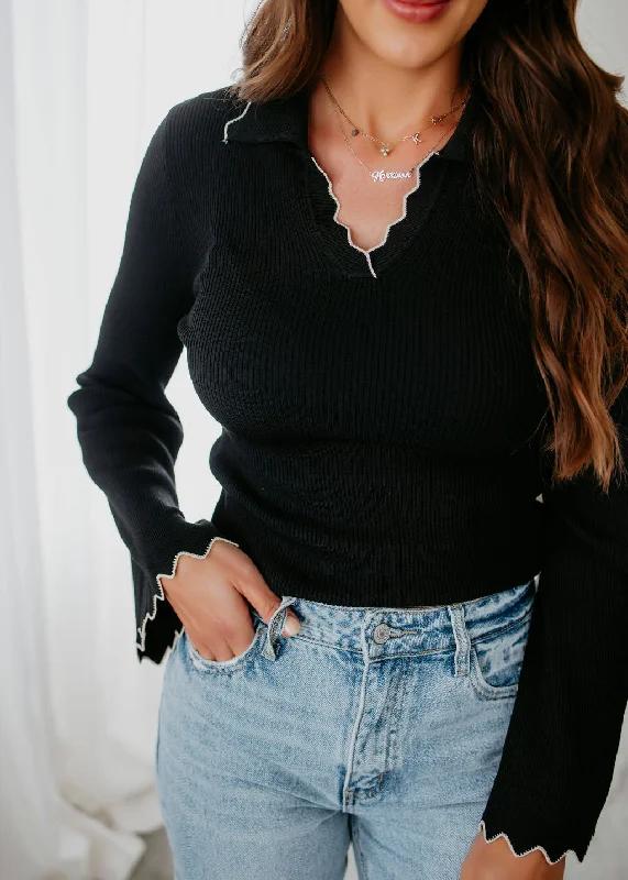 Zena Ribbed Knit Top