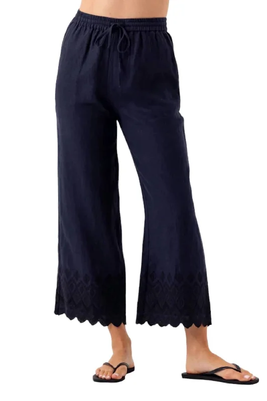 Ines Pant In Navy