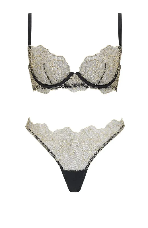 Damona Plunge Bra Set