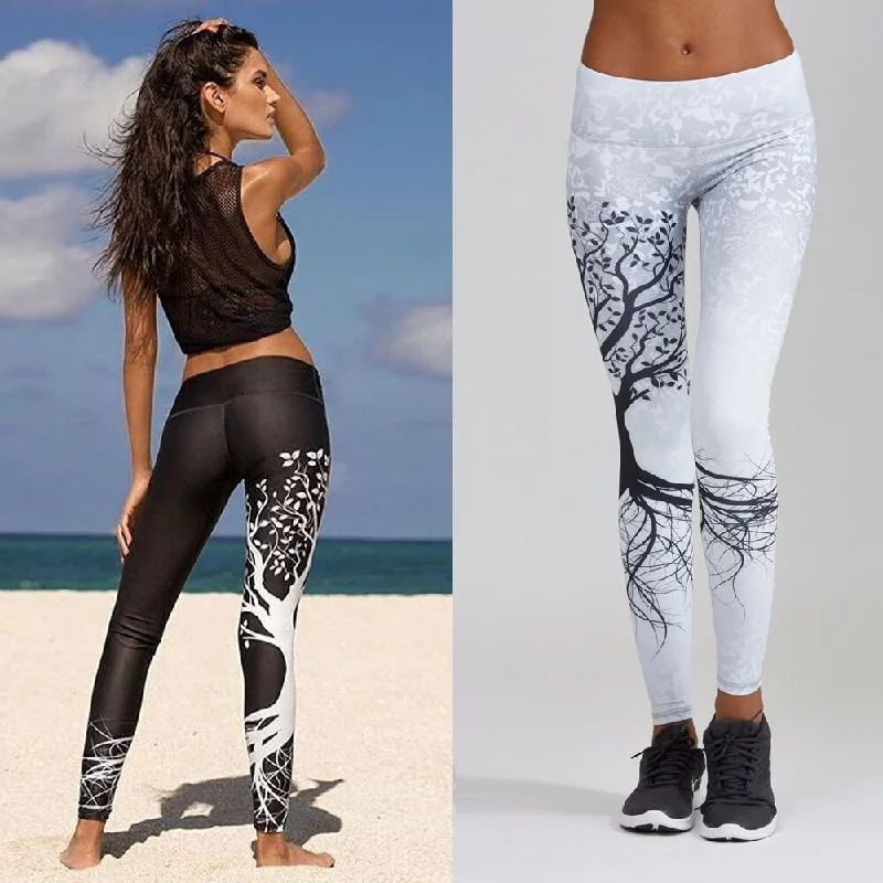 Women Printed Sports Workout Gym Fitness Exercise Athletic Pants Sport Leggings Running Pants Women Stretchy Gym